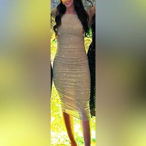 Champagne Sequin Dress